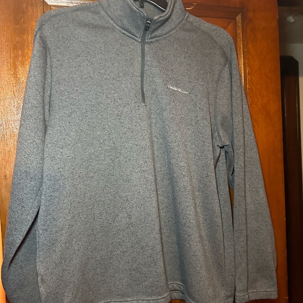 Men's Eddie Bauer fleece quarter zip Sweater/Pullover.. Size XL